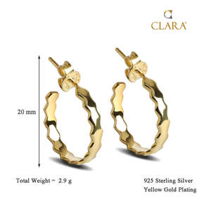 Achetez des boucles d'oreilles en argent sterling 925 de qualité supérieure pour femmes et filles, plaquées or, en forme de goutte d'eau, avec perle - Product Image 3
