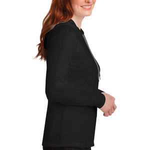 OEM personalizado Mujer con capucha liso en blanco ecológico de secado rápido suave cálido canguro bolsillo cordón casual sudadera pedidos al por mayor - Product Image 3