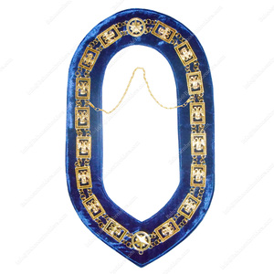 COLLIER DE CHAÎNE DE RITE ÉCOSSAIS DANS LA FINITION D'OR - Product Image 1