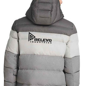 Veste d'hiver pour homme à séchage rapide, confortable, à capuche, rembourrée, coupe-vent, courte, en duvet - Product Image 3
