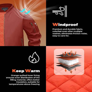 Chaqueta Bomber Personalizada al por Mayor para Hombre, 100% Nailon, Impermeable, Reversible, Cortavientos, Forro Cálido, Casual, Bordada - Product Image 3