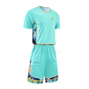 Tenues de basketball personnalisées de haute qualité 100 % polyester, anti-humidité, séchage rapide, respirantes, ensemble de vêtements de sport personnalisés - Product Image 1