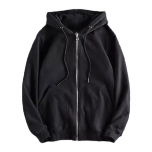 Vente chaude 2025 Nouveau Haute Qualité En Gros Logo Personnalisé Impression Coton Plaine Fermeture Éclair À Capuche Hommes Zip up pour Hommes basiques Hoodies - Product Image 6