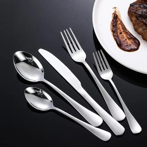 ชุดช้อนส้อมเครื่องเงินพรีเมี่ยมสำหรับบ้านสุดหรูทนทานทำจากสเตนเลสสตีลสำหรับร้านกาแฟโรงแรม - Product Image 3