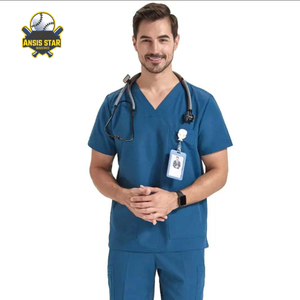 Combinaison médicale anti-rides unisexe à séchage rapide pour infirmière Scrubs d'hôpital OEM personnalisés Sets de gommage confortables en tissu tricoté - Product Image 5