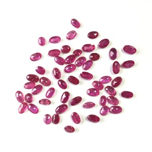 อัญมณีทรงวงรีทรงหลวมทับทิมธรรมชาติขนาด3X5มม. ได้รับการรับรองว่าได้รับการทำความร้อนโดยไม่ผ่านการบำบัด - Product Image 6