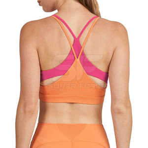 Soutien-gorge de sport respirant pour femmes haut de soutien rembourré pour l'exercice Yoga et course à pied femmes soutien-gorge de sport avec dos croisé - Product Image 3