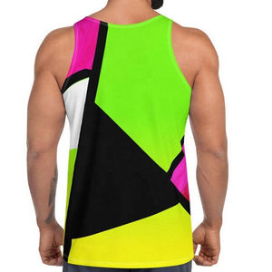 Débardeur de musculation pour homme en coton mélangé, veste d'entraînement légère, chemise d'été de plage, anti-rétrécissement, broderie - Product Image 2