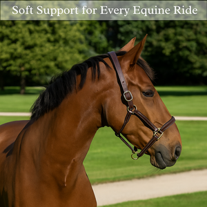 Halter de cuero de caballo Premium con accesorios de latón duraderos hechos a mano para estilo y fuerza - Product Image 2