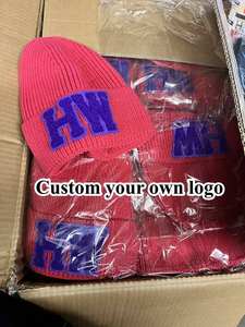 หมวกถักนิตติ้งหมวกฤดูหนาวหมวกแจ็คการ์ดหมวกกะโหลกศีรษะหมวกถักโลโก้ทั้งหมดออกแบบได้เองแบบลำลองใช้ได้ทั้งชายและหญิงรูปภาพ PK - Product Image 2