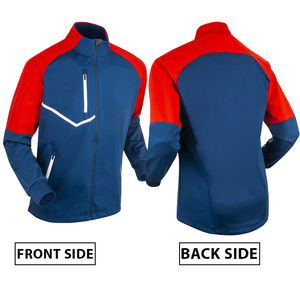 Chaqueta Softshell impermeable de invierno para hombre, cortavientos con cuello levantado, elástica a prueba de viento para trabajo al aire libre, deportes, tela de lona - Product Image 4