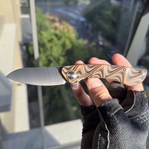 มีดพกพาแบบพับได้มีดล่าสัตว์กลางแจ้งด้ามจับ G10มีสไตล์งานตามสั่ง - Product Image 6