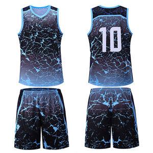 Ensemble de maillots de basket-ball pour hommes uniforme de basket-ball uni nouvel ensemble de sublimation de haute qualité personnalisé 100% polyester basket-ball - Product Image 4