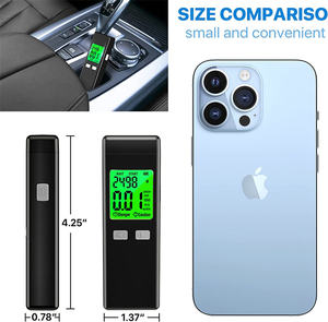 Alcoholtester met hoge nauwkeurigheid, draagbaar, persoonlijk, professioneel, alcoholgehaltemeter - Product Image 2