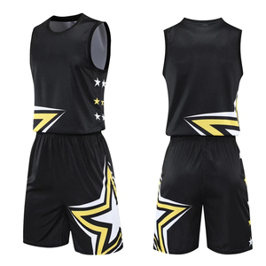 Conjunto de uniforme de baloncesto reversible para hombre, camiseta de talla grande con sublimación, ropa de baloncesto para adultos - Product Image 5