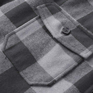 Wholesale Men's Casual Style Flannel <b>Jackets</b> Plaid Cotton Soft Coat with <b>Hood</b> Fleece Lined Breathable <b>Jacket</b> <b>for</b> Man, Man <b>Jacket</b> - Product Image 3