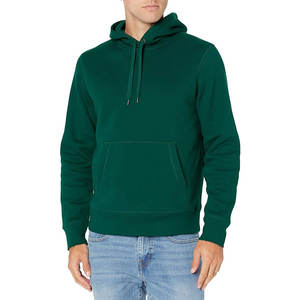 Promotion des fabricants OEM : Sweat à capuche uni en molleton 100 % coton pour homme, avec logo personnalisé, tissu épais, vêtement de sport, hiver, extérieur, teinture unie - Product Image 1