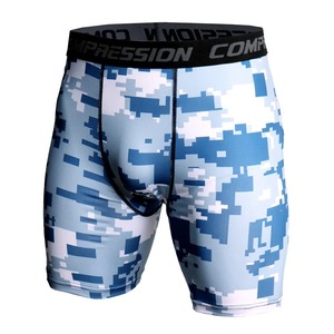 Vente en gros de shorts de compression avec logo personnalisé pour hommes et femmes vêtements de sport shorts de sport à séchage rapide pour entraînement de gymnastique shorts de course à pied - Product Image 2