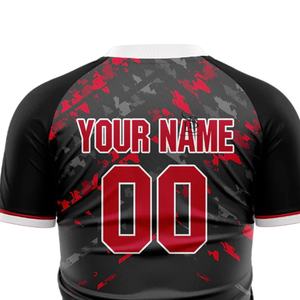 Uniforme de Fútbol Personalizado con Nombre de Equipo OEM para Hombre, Camiseta de Manga Corta de Poliéster Transpirable de la Mejor Calidad con Estampado por Sublimación - Product Image 2