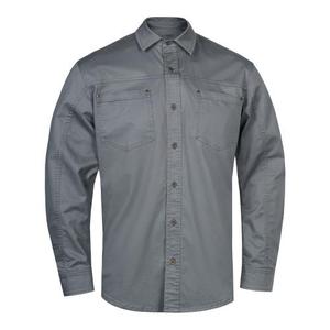 Chemise en flanelle à carreaux décontractée pour homme - Gris fer - 100% coton tissé - Taille XL - Product Image 1