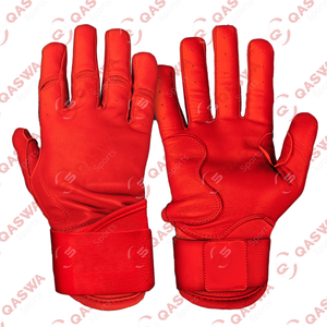 Guantes de bateo de béisbol y softbol para juegos de béisbol profesional Guantes de bateo de béisbol con correa ajustable de Color amarillo - Product Image 4