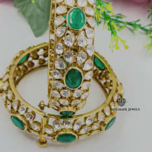 Polki Moissanite <b>Bracelet</b> and Bangle Elegant and Luxurious Jewelry Accessory - Product Image 5
