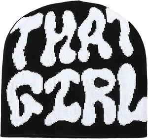 Gorro de Punto con Estampado de Letras para Mujer y Hombre, Gorro Cálido de Jacquard, Gorro Informal de Moda, Gorro de Hip Hop Urbano, 100% Acrílico - Product Image 2