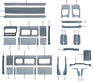Los mejores juegos de molduras de plástico ABS premium más vendidos de Crafter, los mejores accesorios interiores para vehículos de hombres - Product Image 6