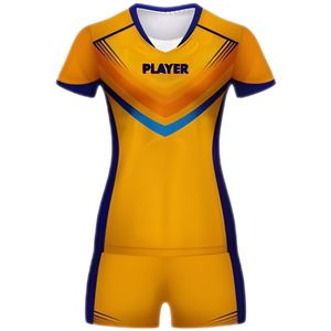 Conjuntos de Uniformes y Camisetas de Voleibol para Mujer con Estampado por Sublimación, Diseño Personalizado, 100% Poliéster, Tela de 300g - Product Image 2