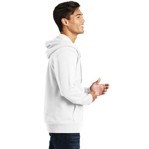 Haute Qualité Blanc Hommes Solide Veste Thermique High Street Zip Up Casual Lâche Thermique À Capuche - Product Image 6