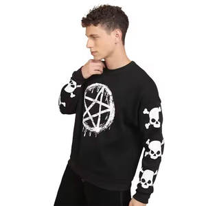 เสื้อกันหนาวผ้าโพลีเอสเตอร์/ คอตตอนสำหรับผู้ชายผ้าแห้งเร็วเสื้อใส่เล่นยิมแบบปักสำหรับใส่ออกกำลังกายในฤดูหนาว - Product Image 4