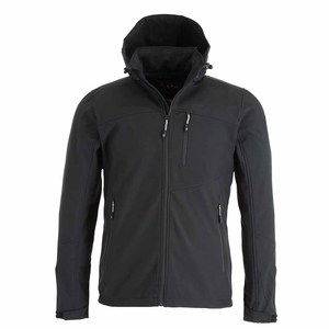 Polyester/Nylon Canvas Bomber Jacket Lightweight Windbreaker Autumn Warm Knit with Pockets Front Logo Zipper Hooded Men's - Product Image 1