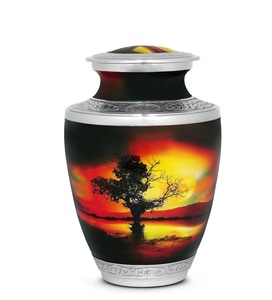 Tree of Life Handcrafted Cremation <b>Keepsake</b> Urn <b>for</b> <b>Ashes</b> Metal Urn <b>for</b> Human <b>Ashes</b> Luxury Urns <b>for</b> Adult <b>Ashes</b> Custom Size - Product Image 5