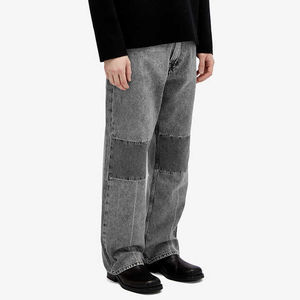 กางเกงยีนส์เอวสูงทรงวินเทจสำหรับผู้ชาย สไตล์ลำลอง เหมาะสำหรับใส่เที่ยวเล่นและออกกำลังกาย ผลิตแบบ ODM - Product Image 1