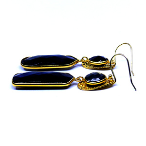 Wedding Wear 925 Sterling Silver <b>Gold</b> Plated Jewelry Labradorite Gemstone Women Wear <b>Earring</b> <b>Set</b> - Product Image 3