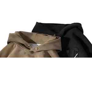 เสื้อแจ็กเก็ตสไตล์สตรีทโอเวอร์ไซส์ของผู้ชายเสื้อมีฮู้ดสไตล์วินเทจอเมริกัน - Product Image 3