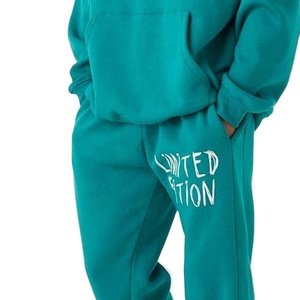 Survêtement en molleton lourd pour homme sur mesure, logo imprimé surdimensionné, survêtement en coton pour jogging d'hiver, vente en gros - Product Image 5