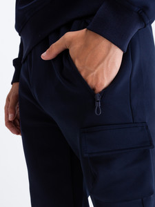 Nuevo Conjunto Deportivo de Moda al por Mayor, Transpirable, 100% Fibra de Bambú, con Capucha, Estilo Cargo, para Hombre, 2 Piezas - Product Image 6