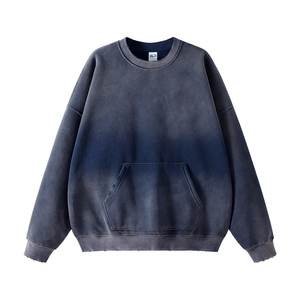 Sudadera Personalizada con Logotipo al por Mayor, OEM ODM, para Hombre, de Color Sólido, Corte Holgado, Talla Grande, Informal, para Primavera y Otoño - Product Image 2