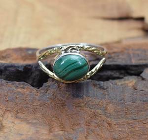 Anillos de Plata 92.5 al por Mayor, Joyería de Plata Esterlina con Engaste de Garra, Piedra Natural de Forma Elegante, Bañado en Oro Rosa, Regalo Unisex - Product Image 3