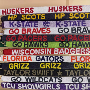 Correas de Cinturón con Cuentas Hechas a Mano, Elegantes y Personalizadas, Cuentas Doradas y Negras, Bolsas Transparentes Aprobadas, Correas para Bolsos - Product Image 1