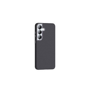 Funda Protectora ASMA Gros con Aspecto de Fibra de Carbono Compatible con Carga MagSafe para Samsung Galaxy S25 Plus - Gris/Negro - Product Image 3