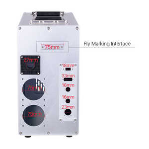 Piezas de carcasa de máquina láser de fibra de 100W, modo de punto de haz dividido de marcado de aluminio 1064nm para construcción de restaurantes - Product Image 5