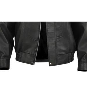 Chaqueta de Invierno de Piel de Oveja Genuina Original para Hombre, Cuello Alto, Logotipo Frontal, Impermeable, Resistente al Viento, Último Diseño OEM de Alta Calidad Personalizado - Product Image 4