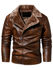 ผู้ผลิต OEM ODM เสื้อแจ็คเก็ตหนังผู้ชายคุณภาพสูง เสื้อแจ็คเก็ตหนังแท้ระดับพรีเมียมสำหรับผู้ชาย เสื้อโค้ทสำหรับขี่มอเตอร์ไซค์ ให้ความอบอุ่นในฤดูหนาว - Product Image 2