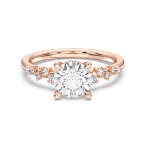 1.75 Carat E-F/VVS VS Moissanite Round Cut Solitaire Engagement <b>Ring</b> Prong <b>Set</b> in <b>Silver</b> for Women - Product Image 3