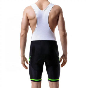 2024 vente en gros de haute qualité course Fit hommes cyclisme 3/4 cuissard rembourré Compression vélo collants à bretelles cuissard et collants - Product Image 5