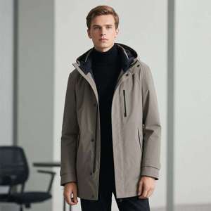 Chaqueta de viaje de negocios gruesa de poliéster 100% de alta calidad, abrigo Softshell informal para uso diario - Product Image 3