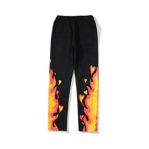 Personalizado de cintura alta Streetwear Jogging pierna ancha Mohair pantalones de chándal OEM Baggy Camo Jogger pantalones con cierre de cintura elástica - Product Image 3