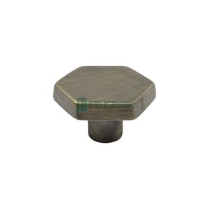 Bouton d'armoire Hexagonal de luxe en laiton massif, vente en gros, poignée de tiroir d'armoire, matériel de traction - Product Image 1